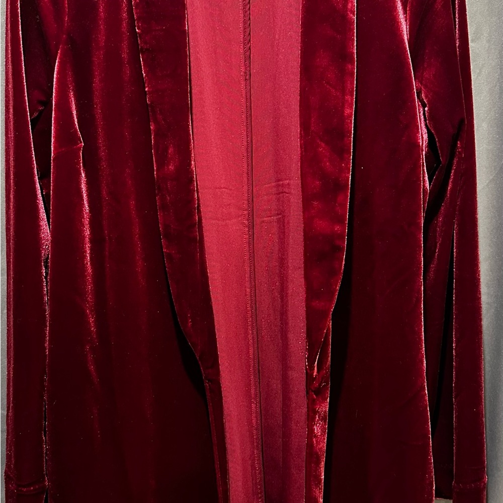 Wine colored velvet-ee blazer